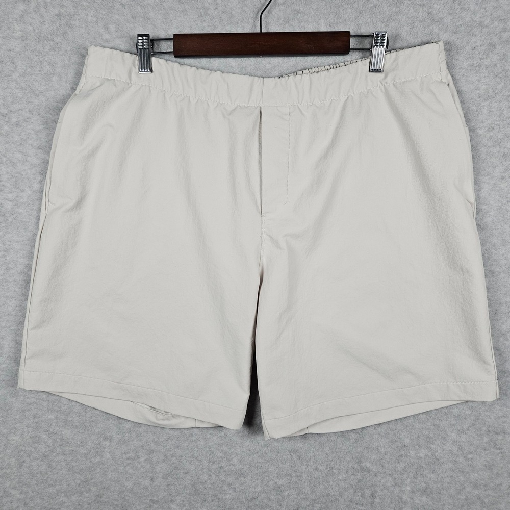 Lululemon New Venture (Men's XXL) Shorts Tan Athletic Drawstring Elastic Waist